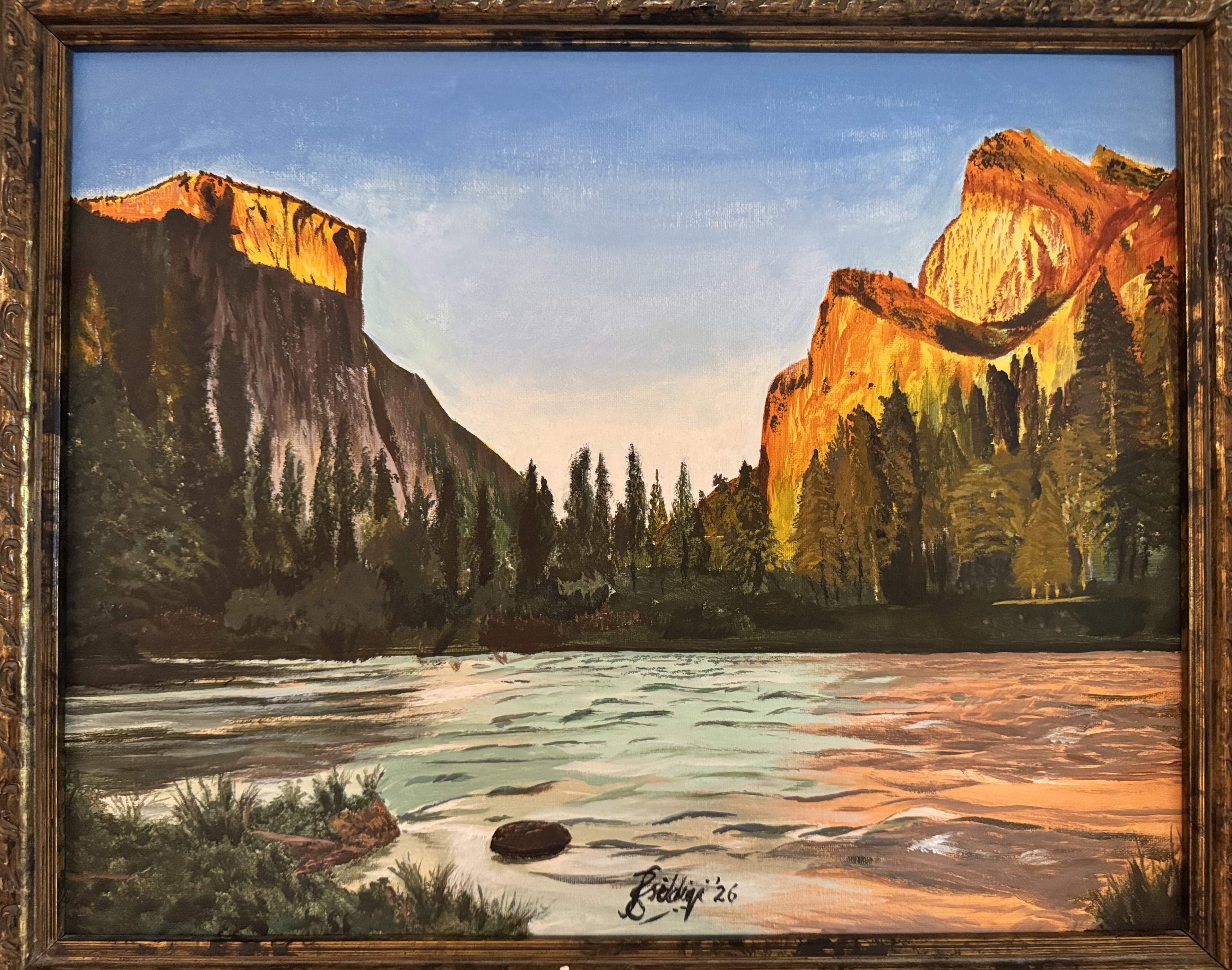 Valley View, Yosemite — Oils / Acrylics, 2026